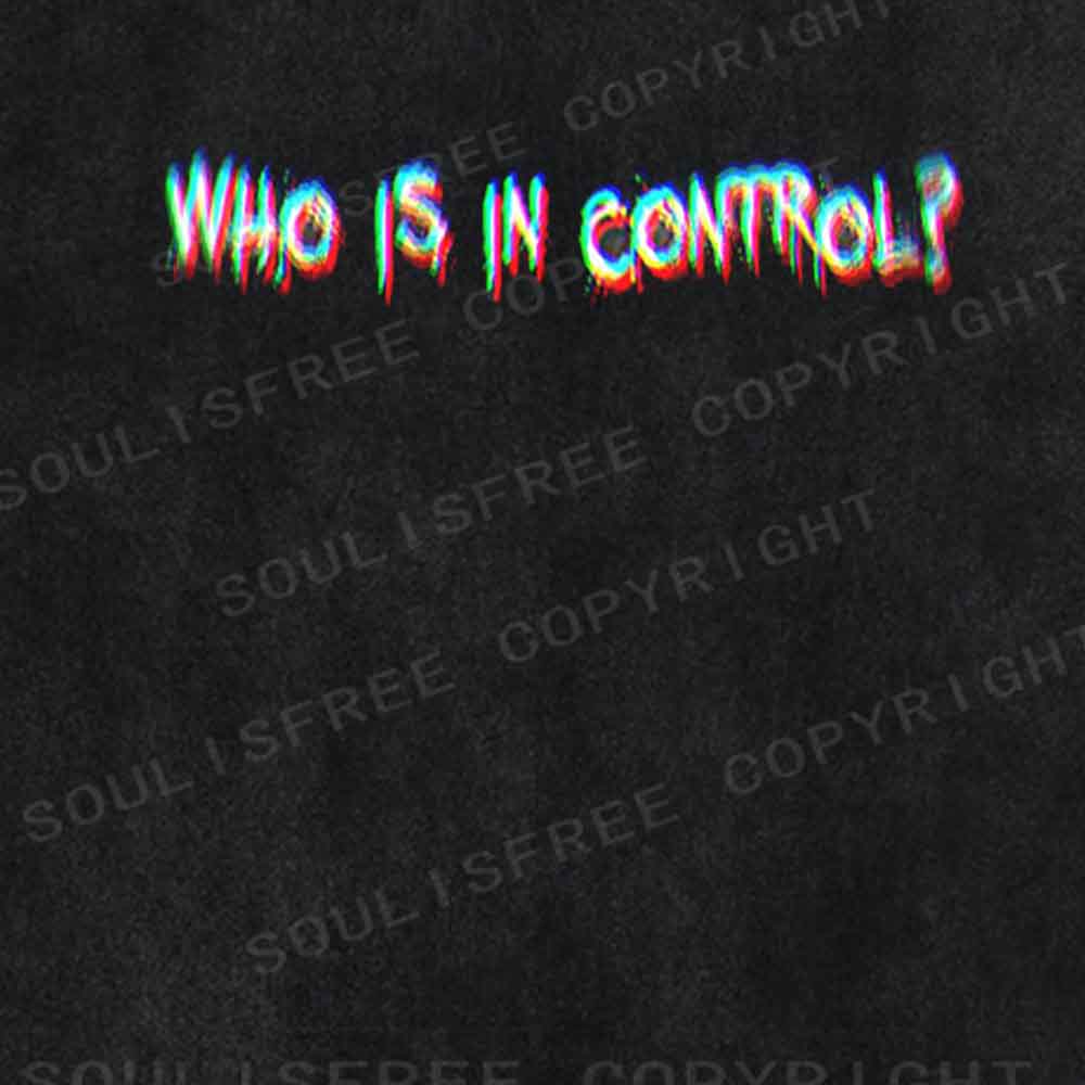Soulisfree WHO IS IN CONTROL Washed Tee
