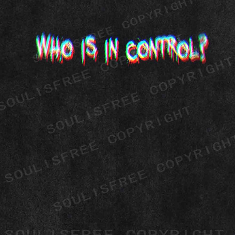 Soulisfree WHO IS IN CONTROL Washed Tee