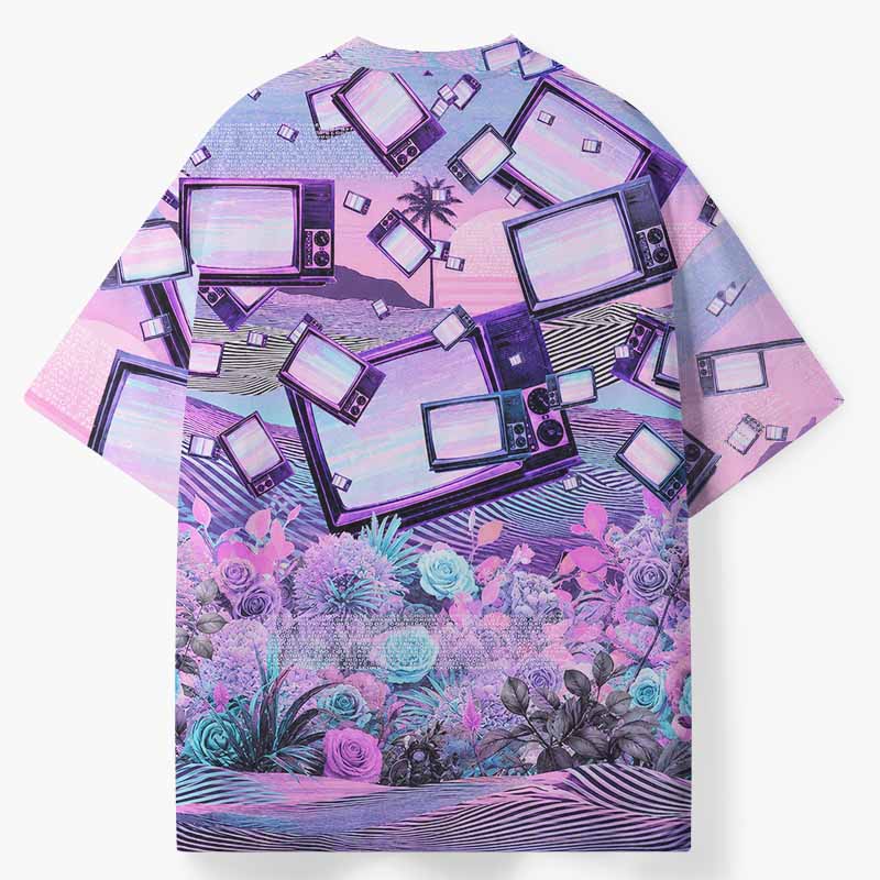 Soulisfree LOST SIGNAL ECO‑PERF Graphic Tee