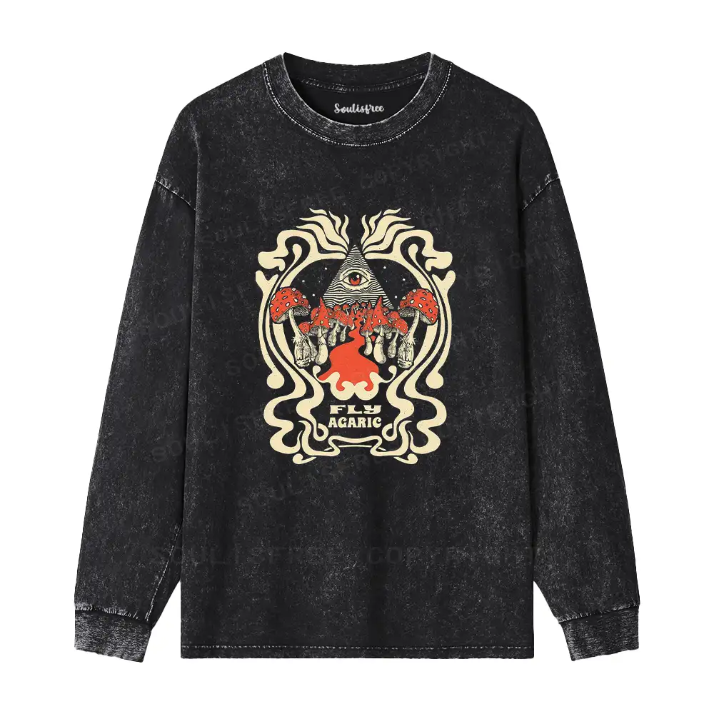 Magic Pyramid Washed Long Sleeve Shirt