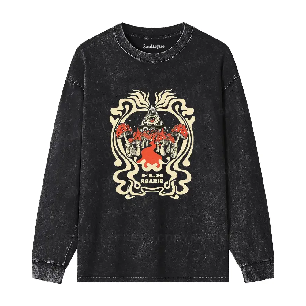 Magic Pyramid Washed Long Sleeve Shirt