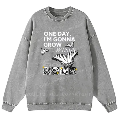 The Moment I Fly Washed Sweatshirts