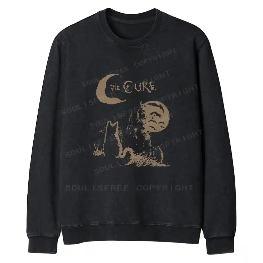The Cure Fit Washed Sweatshirt