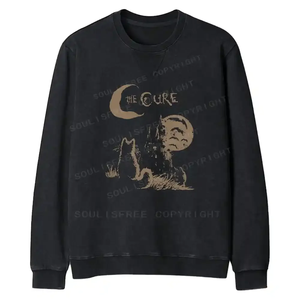 The Cure Fit Washed Sweatshirt