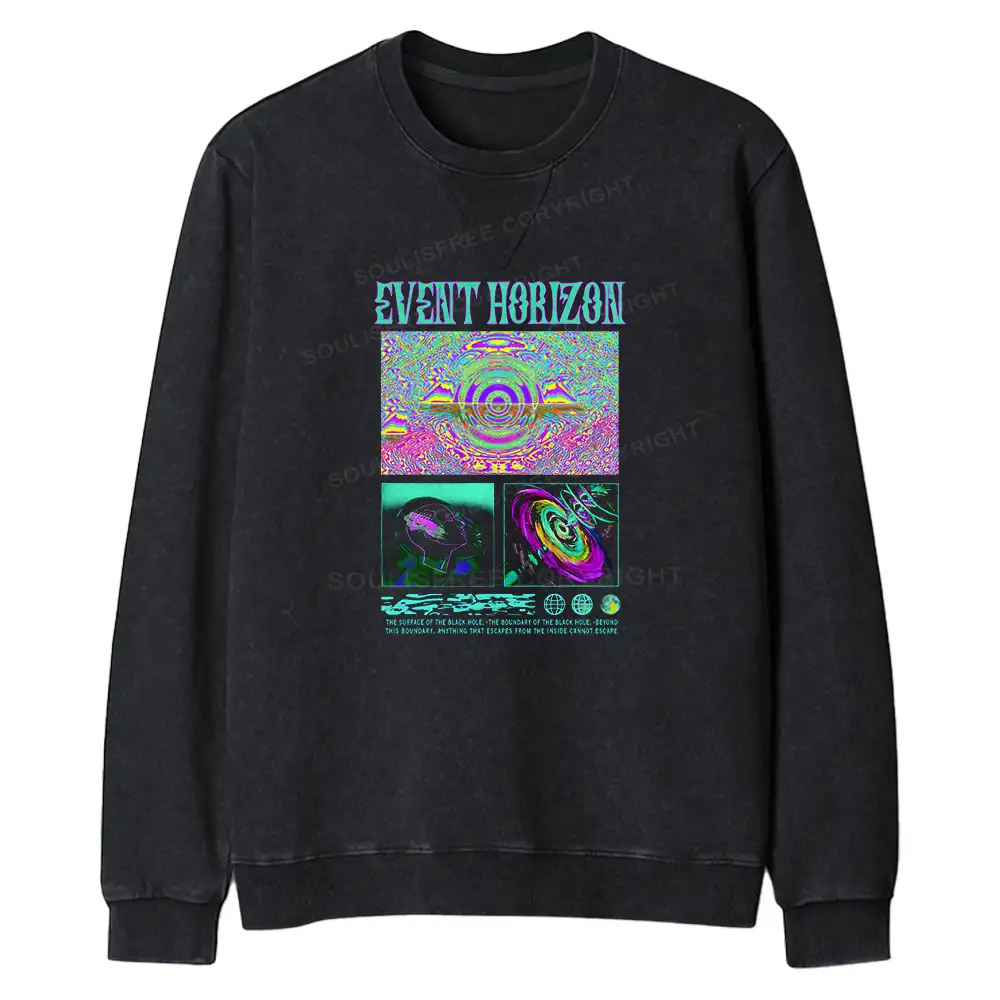Evolution Horizon Regular Fit Washed Sweatshirt
