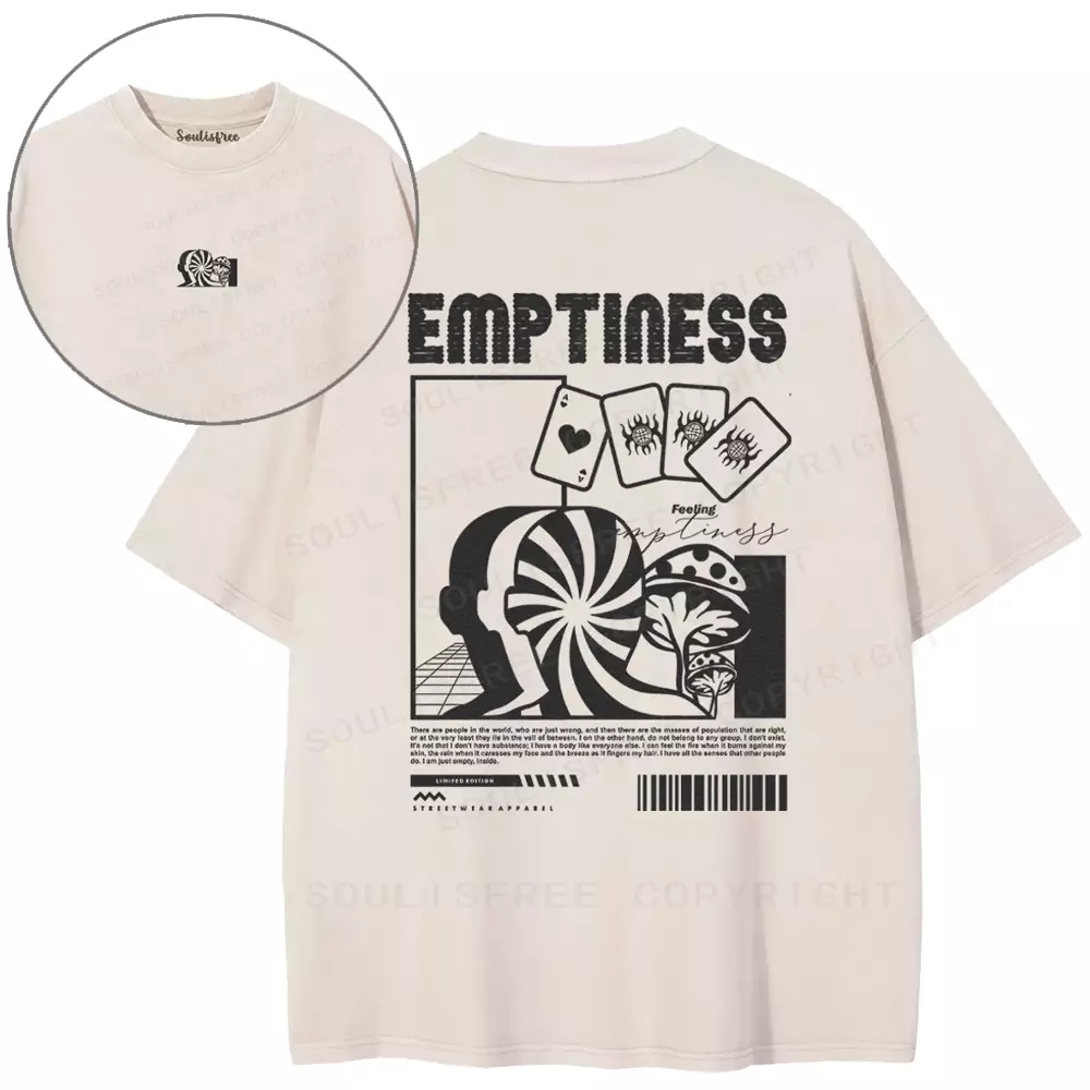 EMPTINESS Washed T-shirt