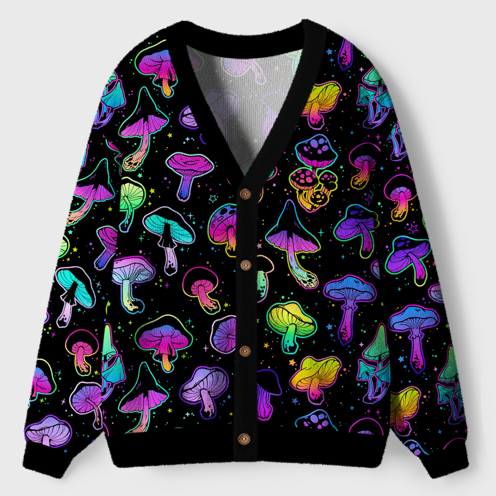 Shroom Party Ugly Cardigan Sweaters 