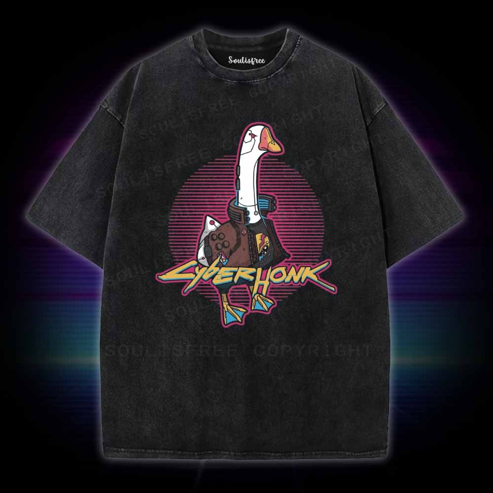 Soulisfree CYBER HONK Washed Tee