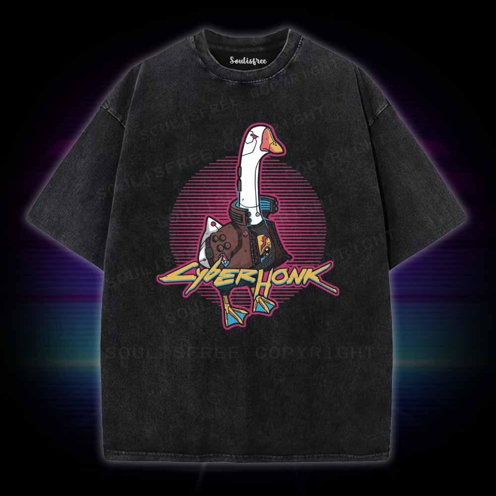 Soulisfree CYBER HONK Washed Tee