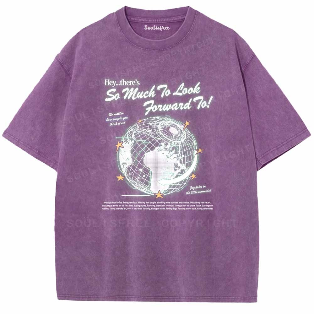 Soulisfree  Grid Earth Optimism Washed Tee
