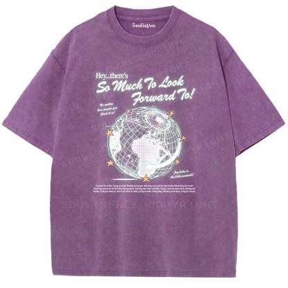 Soulisfree  Grid Earth Optimism Washed Tee