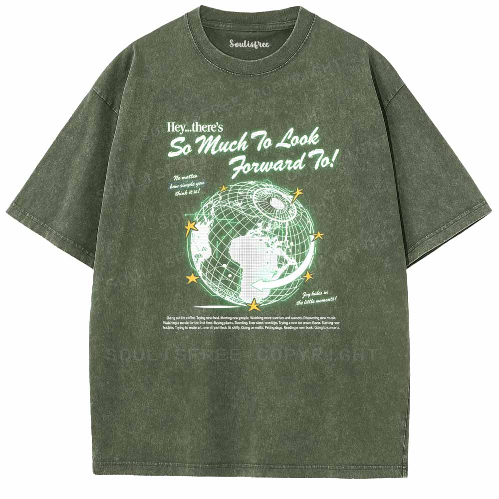 Soulisfree  Grid Earth Optimism Washed Tee