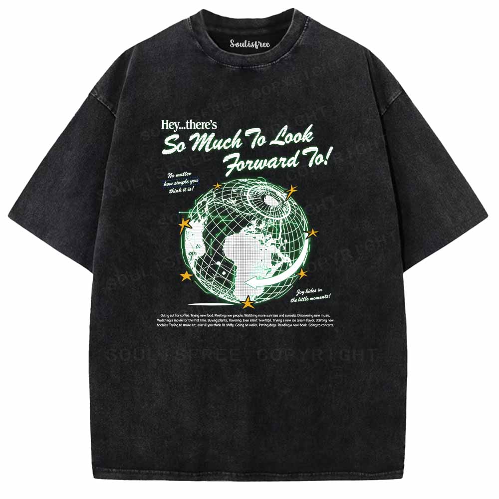 Soulisfree  Grid Earth Optimism Washed Tee