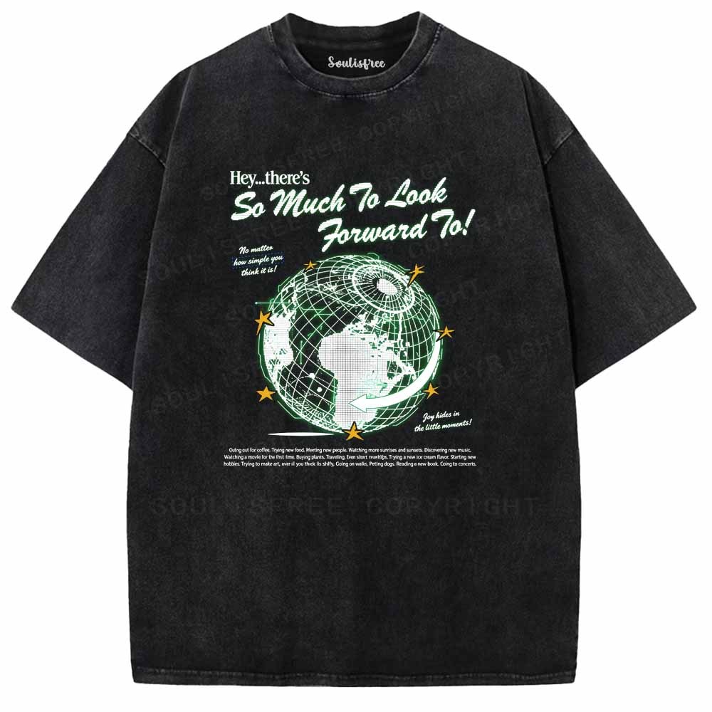 Soulisfree Grid Earth Optimism Washed Tee