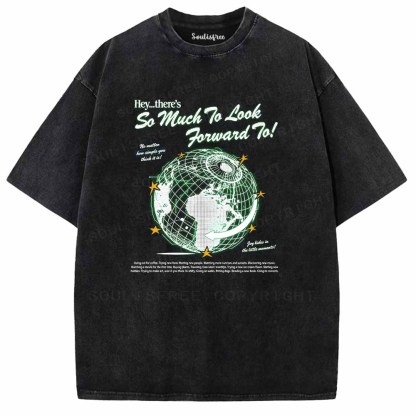 Soulisfree  Grid Earth Optimism Washed Tee