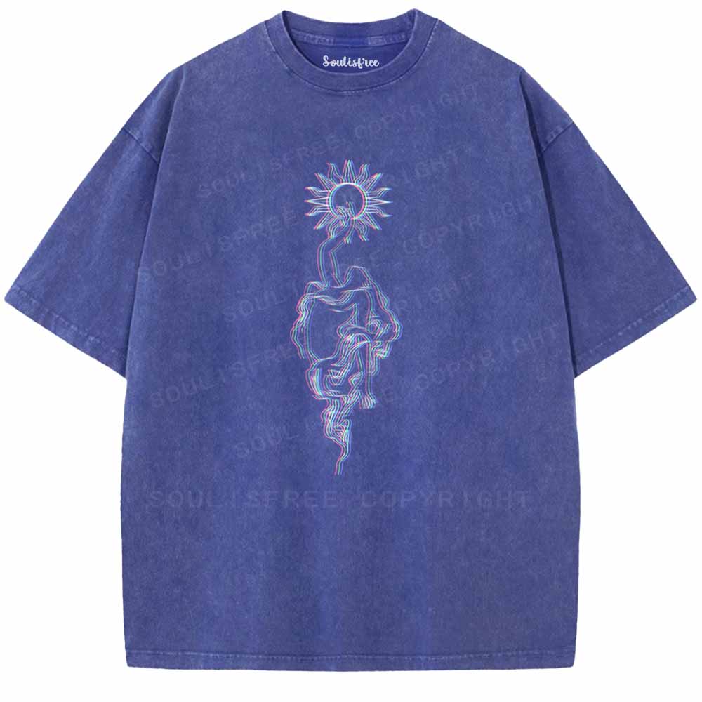 Soulisfree  Reach For Your Inner Sun Washed Tee