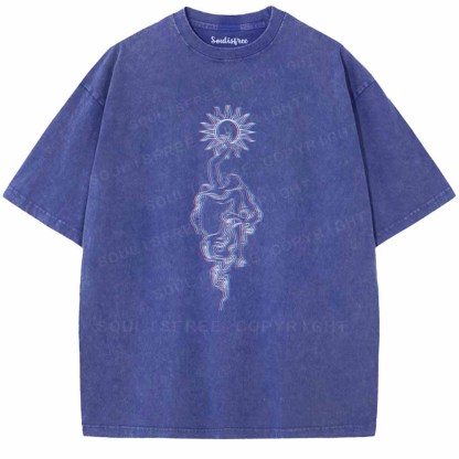 Soulisfree  Reach For Your Inner Sun Washed Tee