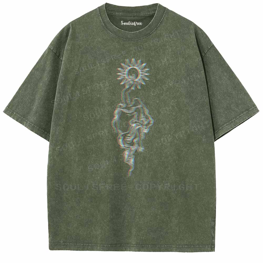 Soulisfree  Reach For Your Inner Sun Washed Tee