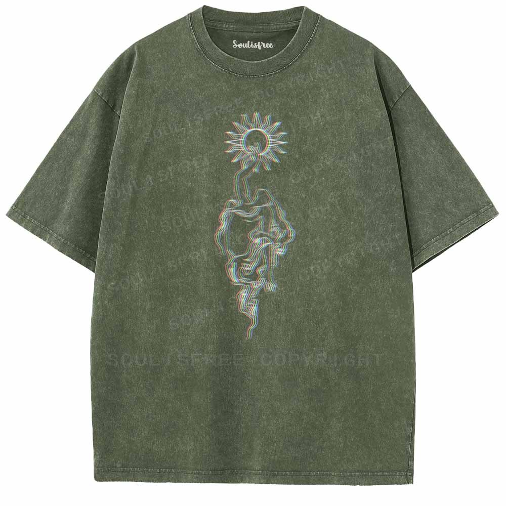 Soulisfree  Reach For Your Inner Sun Washed Tee