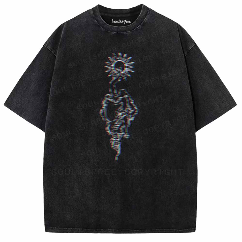 Soulisfree  Reach For Your Inner Sun Washed Tee