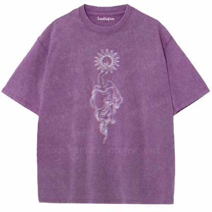 Soulisfree  Reach For Your Inner Sun Washed Tee