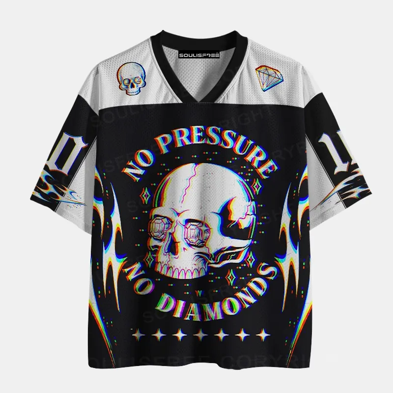 Soulisfree NO PRESSURE NO DIAMONDS Mesh Jersey