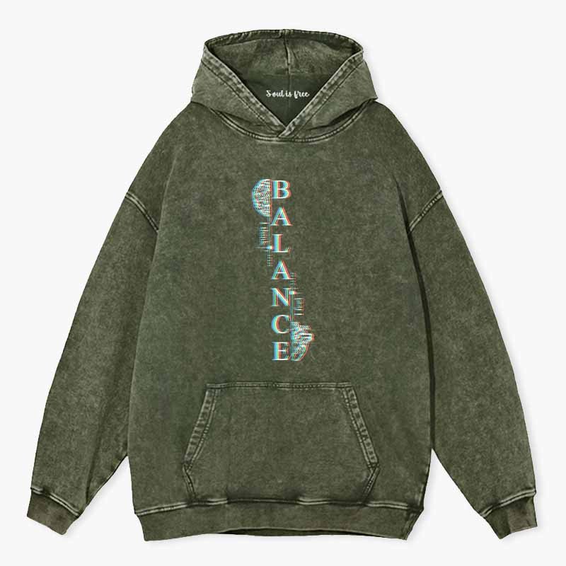 Soulisfree BALANCE Washed Hoodie
