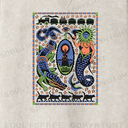 Mysterious Place Fit Washed Sweatshirt