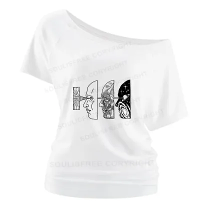 Reality Is Manipulated By Thought Off Shoulder Top