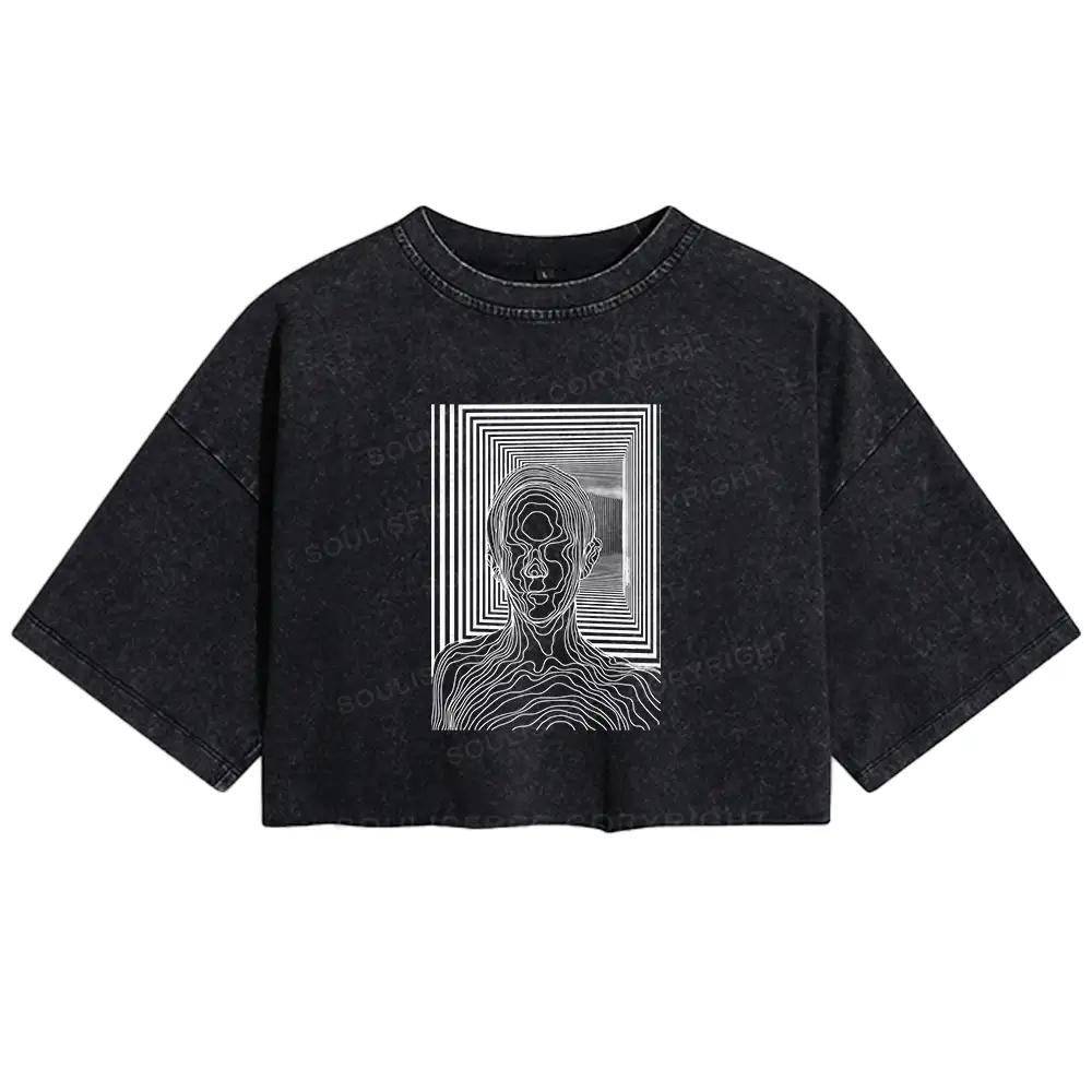 Utopia Journey Washed Crop T-shirt