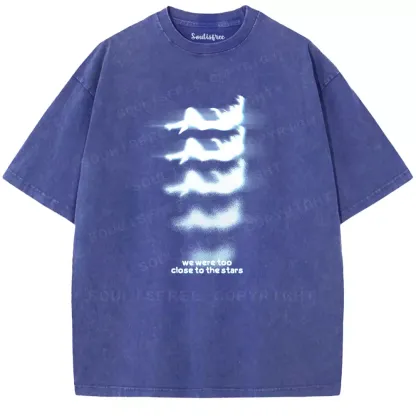 Soulisfree we were too close to the stars Washed Tee