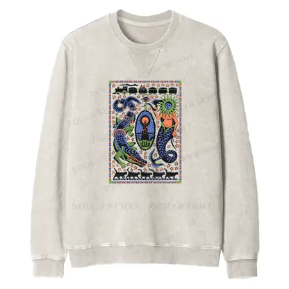 Mysterious Place Fit Washed Sweatshirt