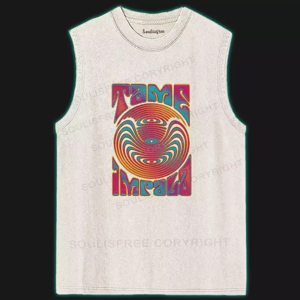 Designed Psychedelic Moment Ⅳ Washed Tank