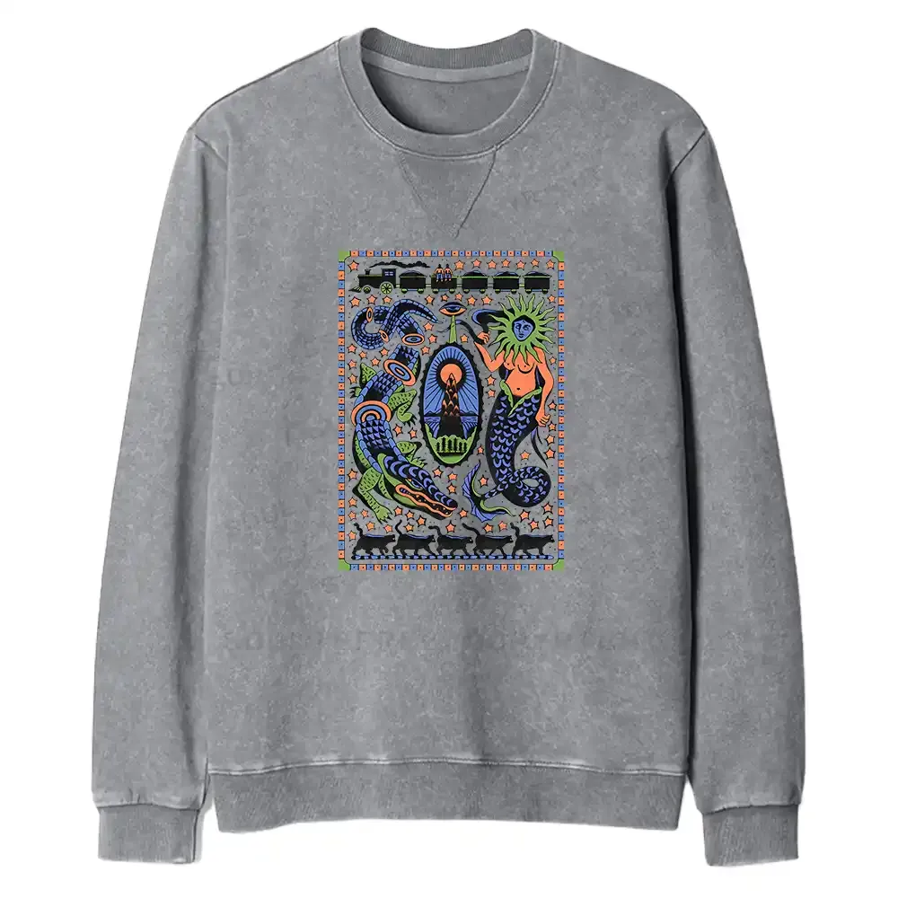 Mysterious Place Fit Washed Sweatshirt