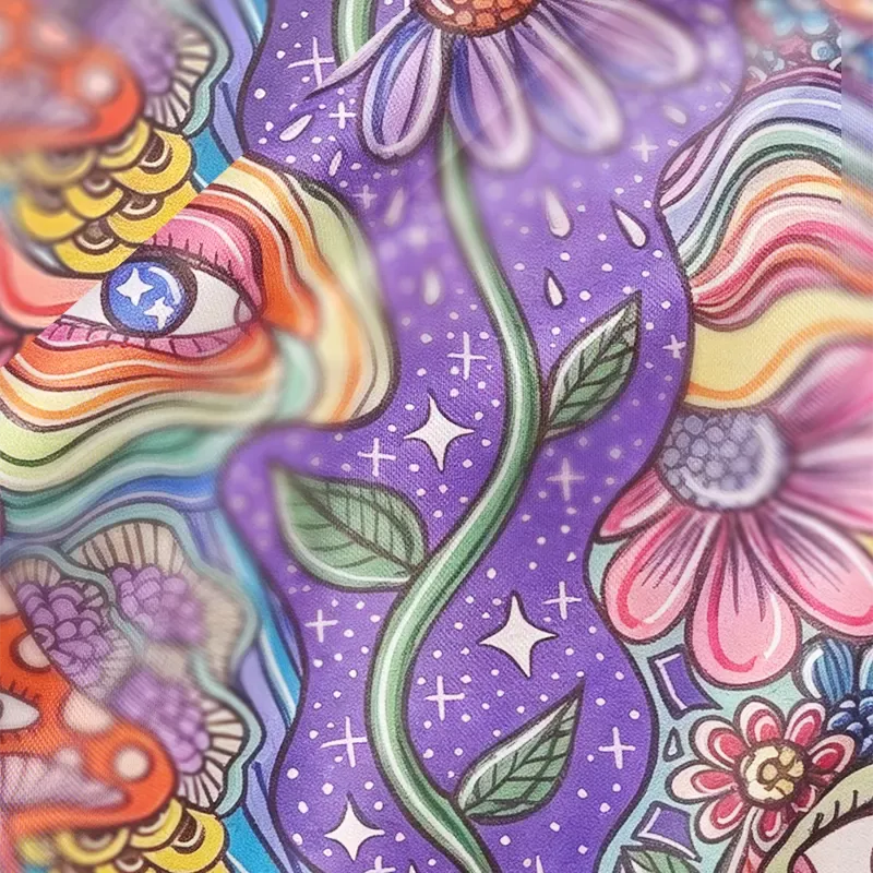 Soulisfree Infinite Bloom Cowl Neck Satin Mini Dress