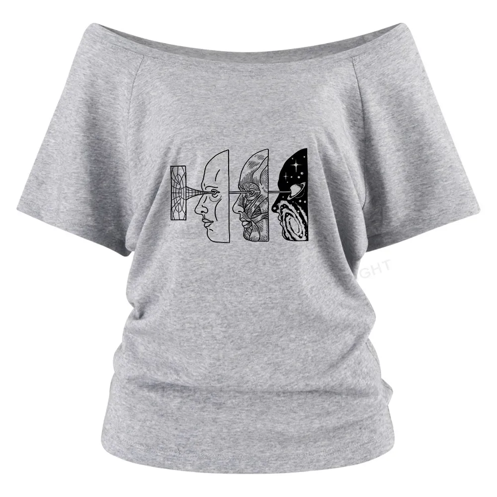 Reality Is Manipulated By Thought Off Shoulder Top