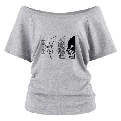 Reality Is Manipulated By Thought Off Shoulder Top