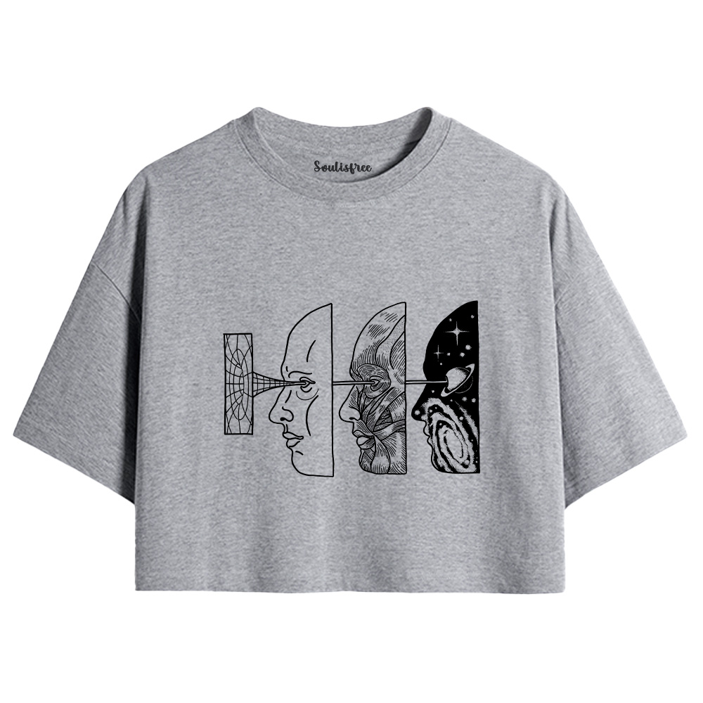 Reality Is Manipulated By Thought Crop Top