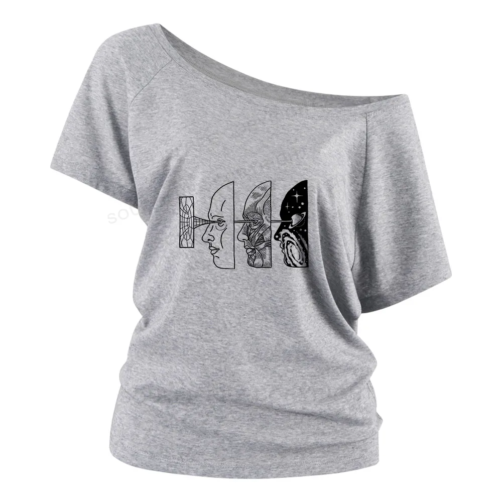 Reality Is Manipulated By Thought Off Shoulder Top