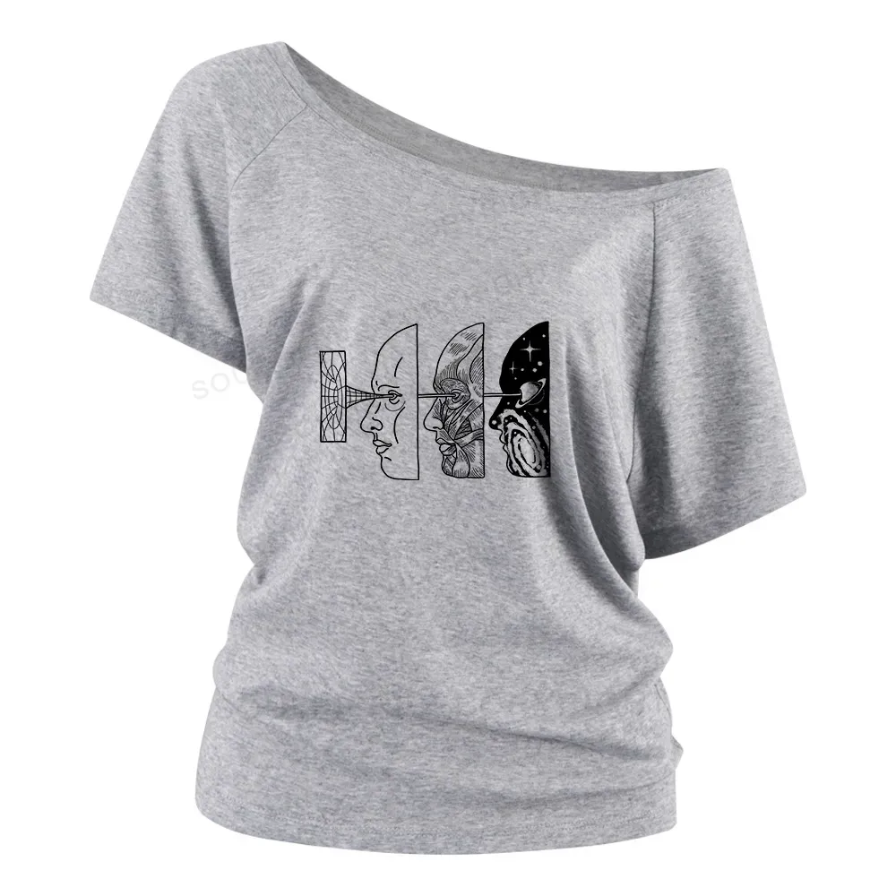 Reality Is Manipulated By Thought Off Shoulder Top