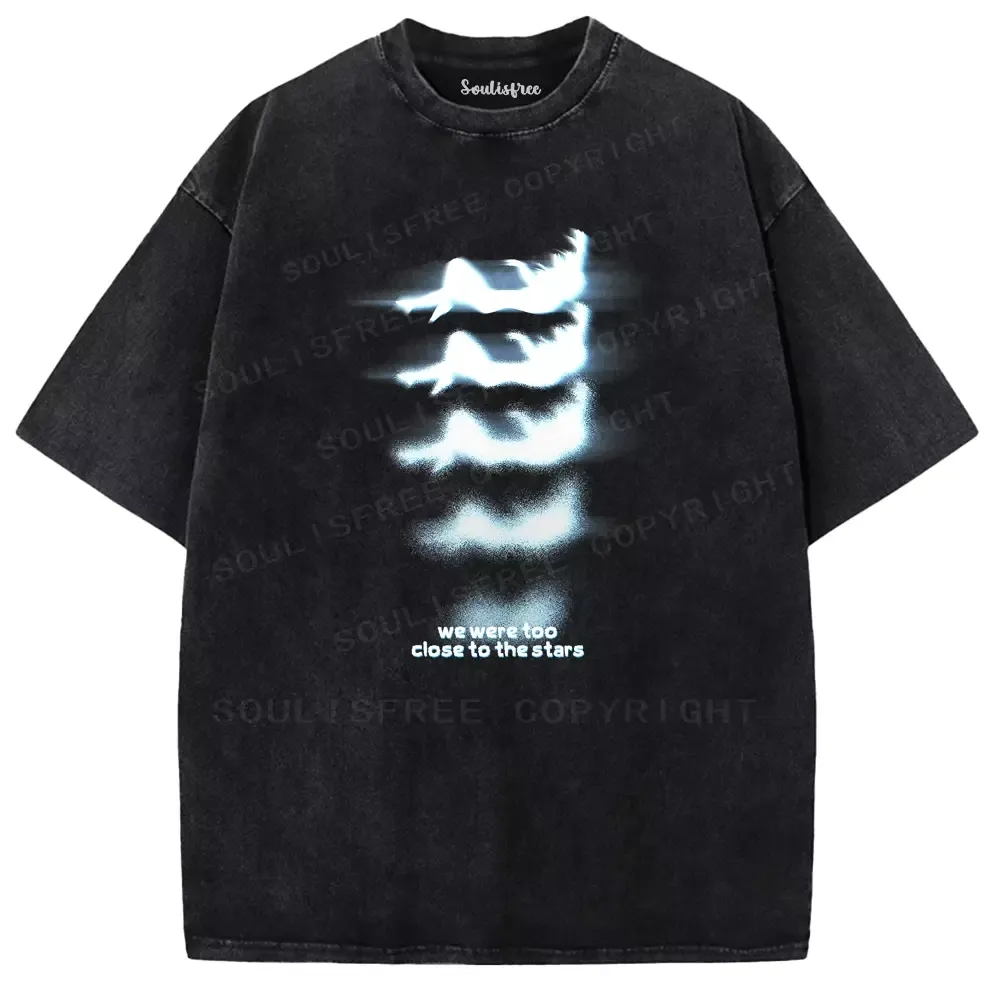Soulisfree we were too close to the stars Washed Tee