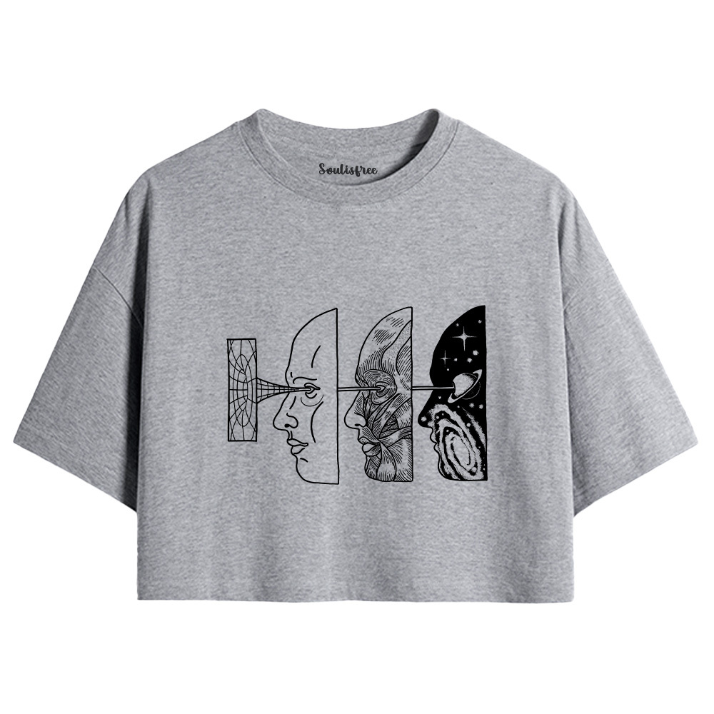 Reality Is Manipulated By Thought Crop Top Crop Top