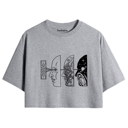 Reality Is Manipulated By Thought Crop Top