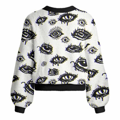 Soulisfree AWAKEN YOUR VISION Women's Fuzzy Cardigan Sweater