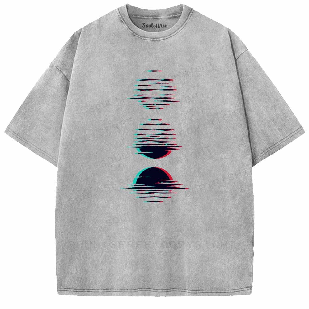 Soulisfree  MEMORIES OF SUNSET Washed Tee