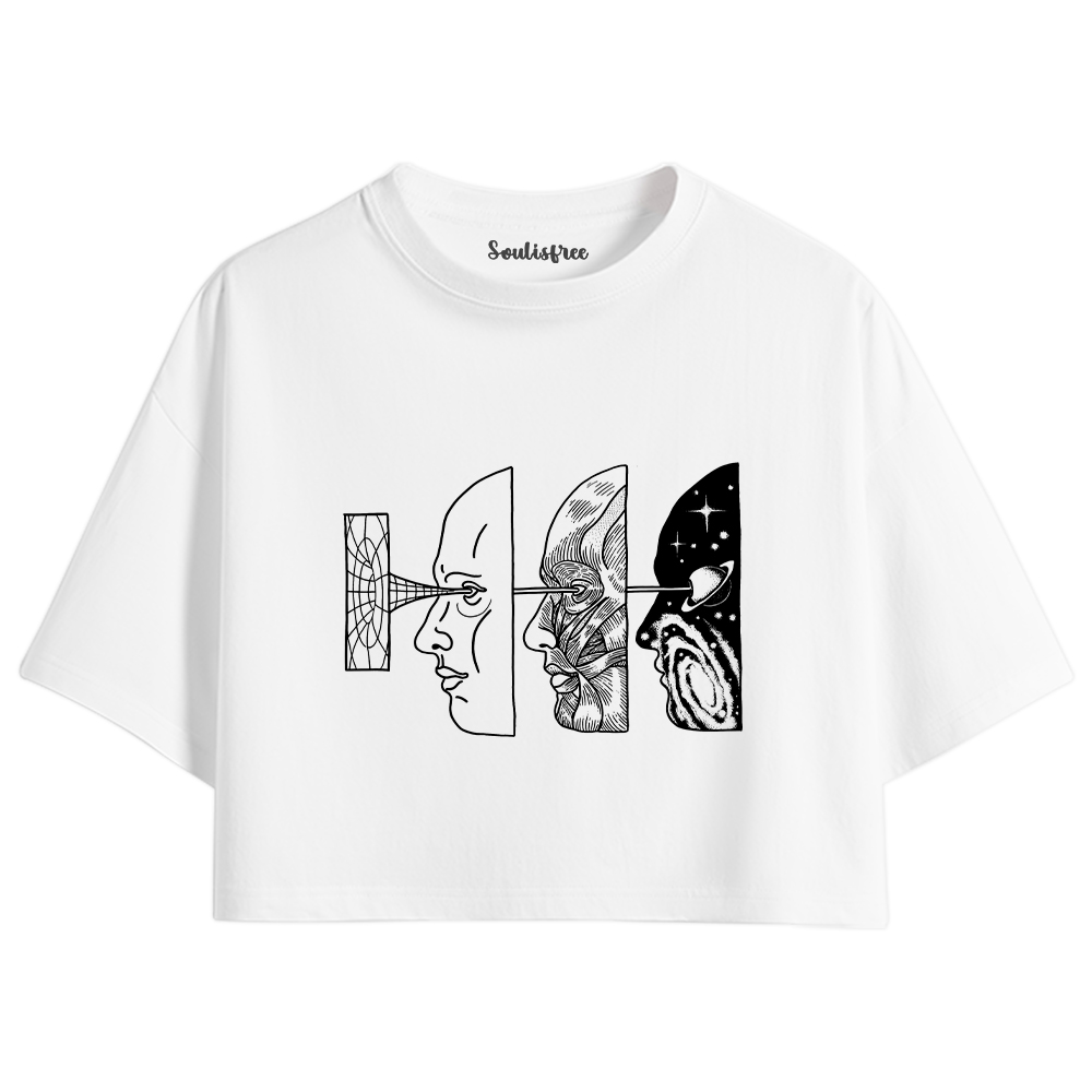 Reality Is Manipulated By Thought Crop Top