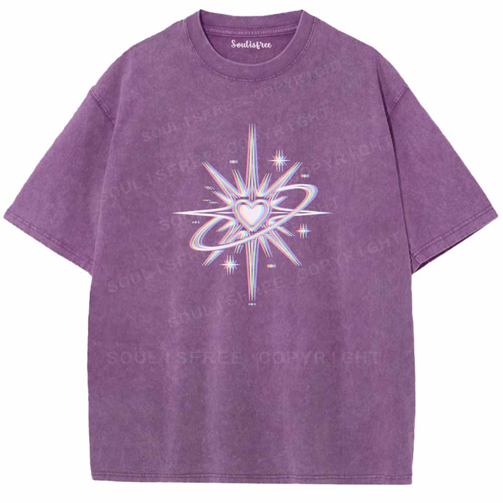Soulisfree  Chromatic Cosmic Love Washed Tee