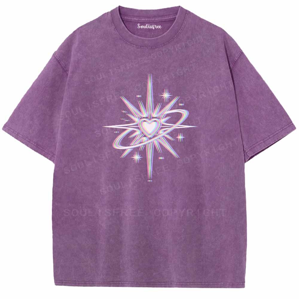 Soulisfree Chromatic Cosmic Love Washed Tee
