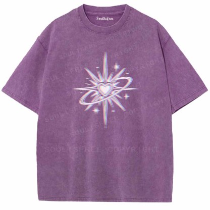 Soulisfree  Chromatic Cosmic Love Washed Tee
