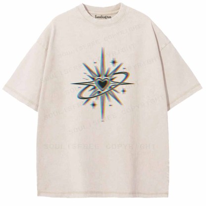Soulisfree  Chromatic Cosmic Love Washed Tee